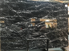 New Nero Marquina Black Marble Slabs